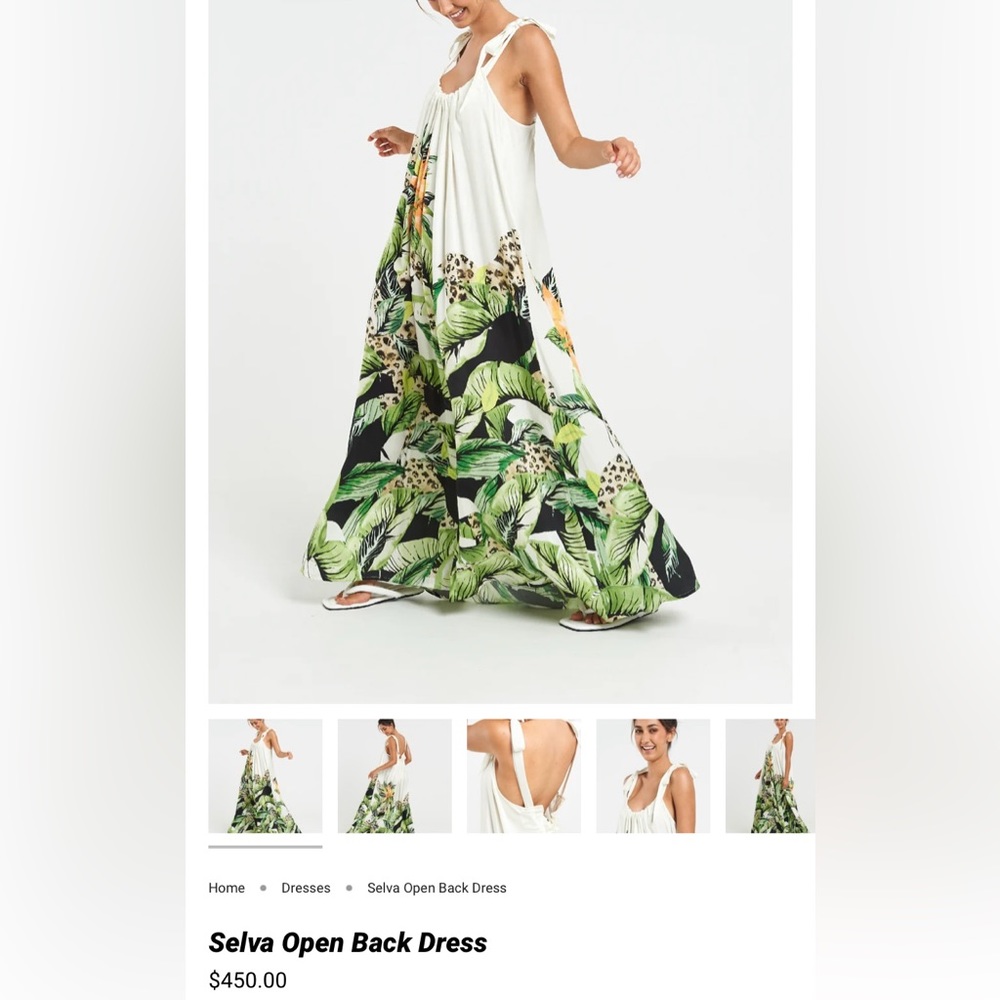 🍃 NWT Sigal Selva Open Back Dress🍃 XS-Small